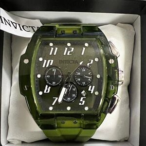Invicta Men's Olive Green Chronograph Watch